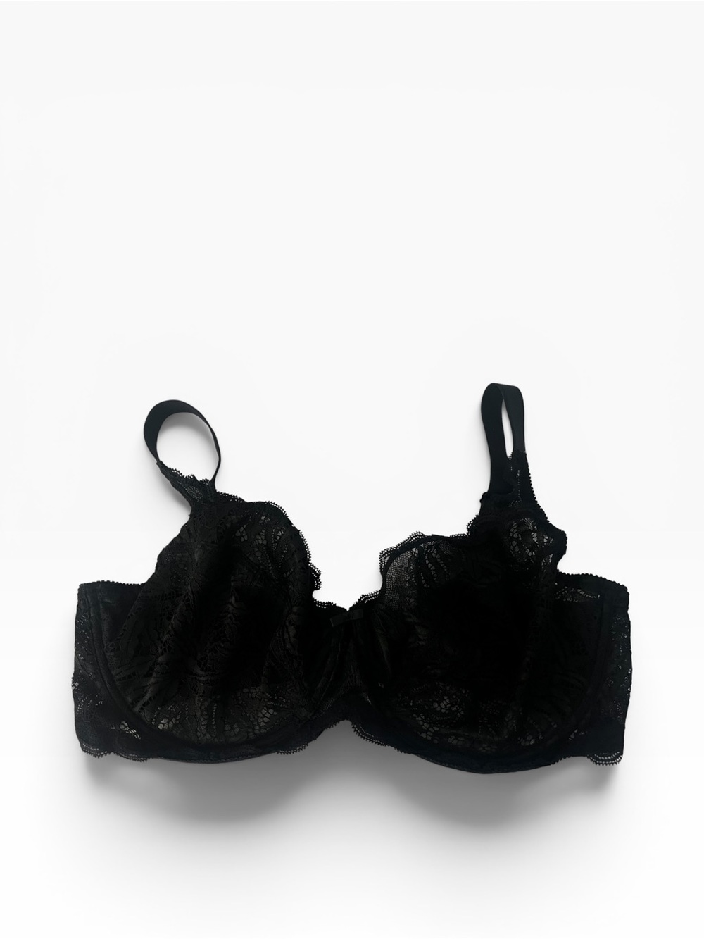 Feline Black Lace Underwire Support Bra